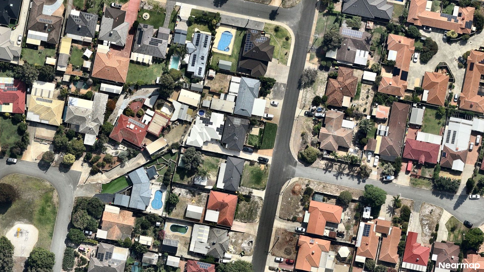 Vertical aerial view