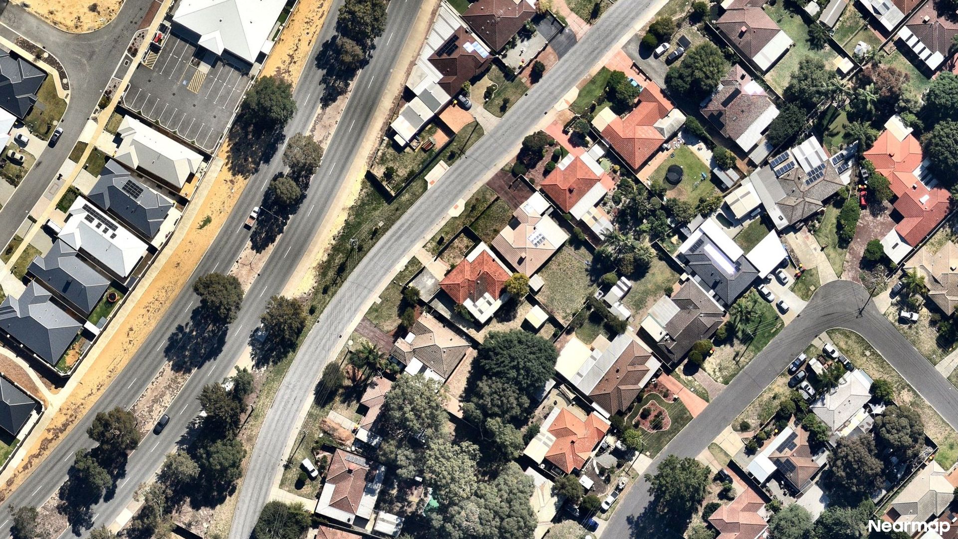 Vertical aerial view