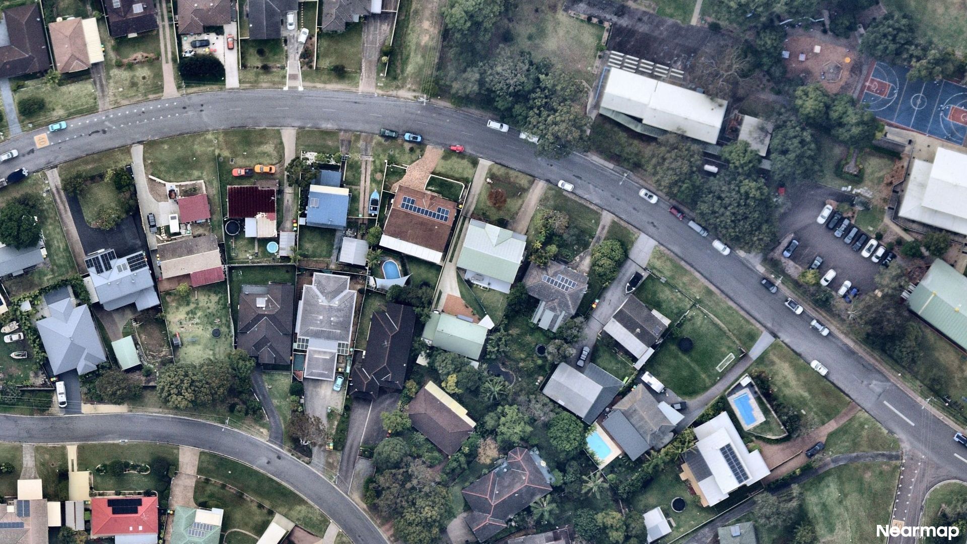 Vertical aerial view