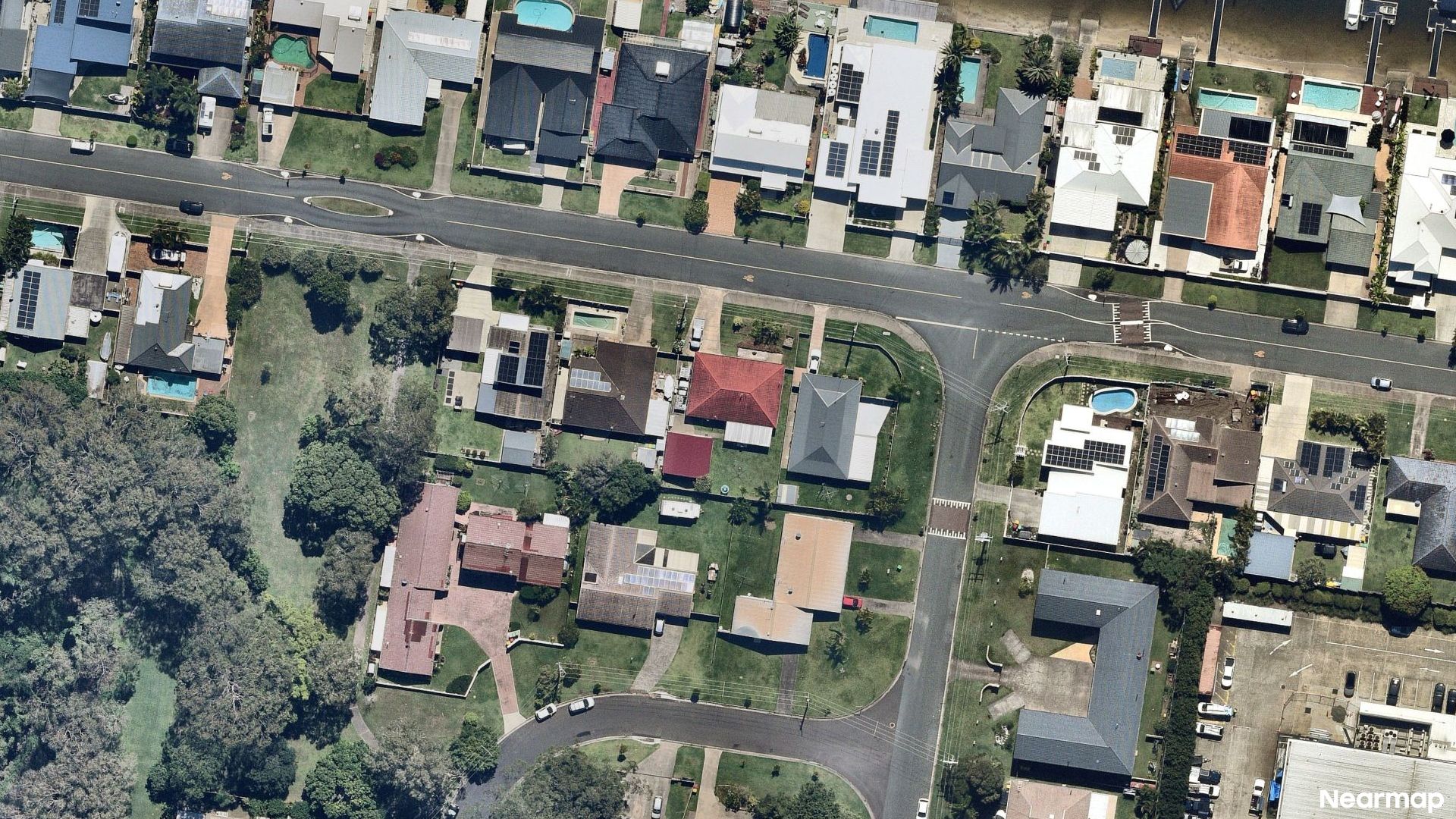 Vertical aerial view