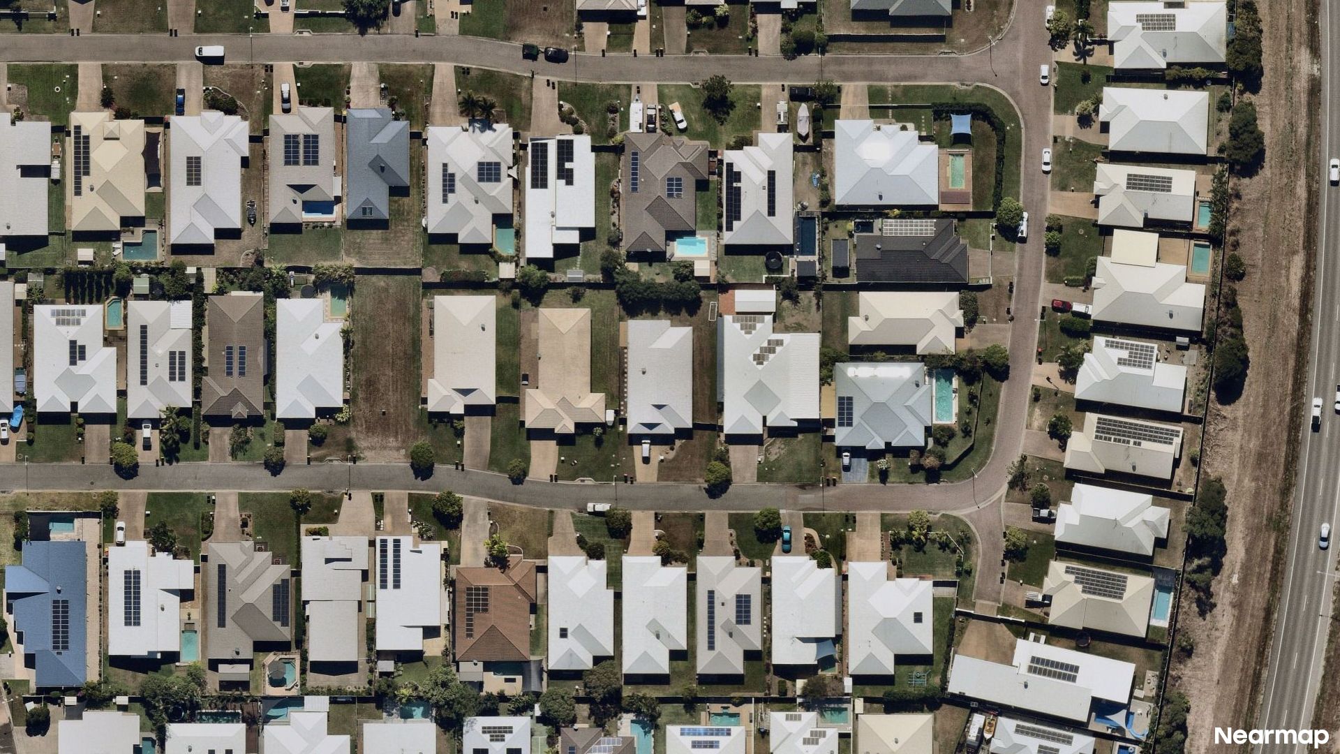 Vertical aerial view