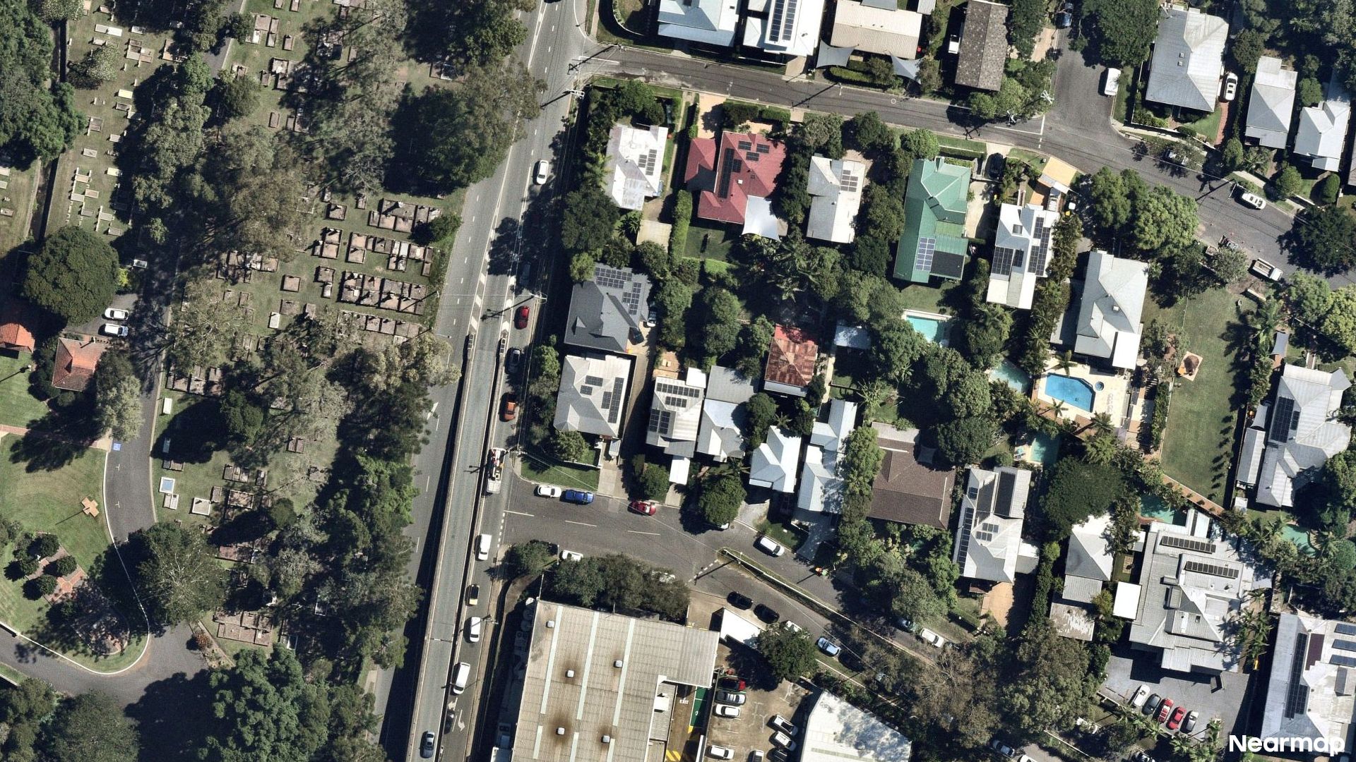 Vertical aerial view