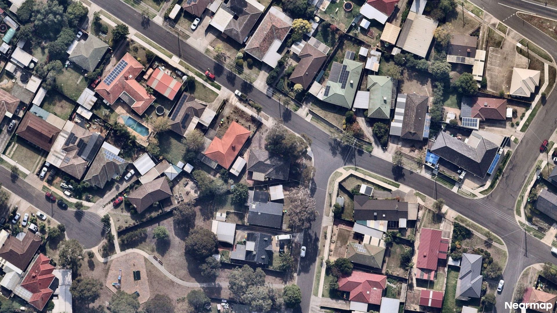 Vertical aerial view