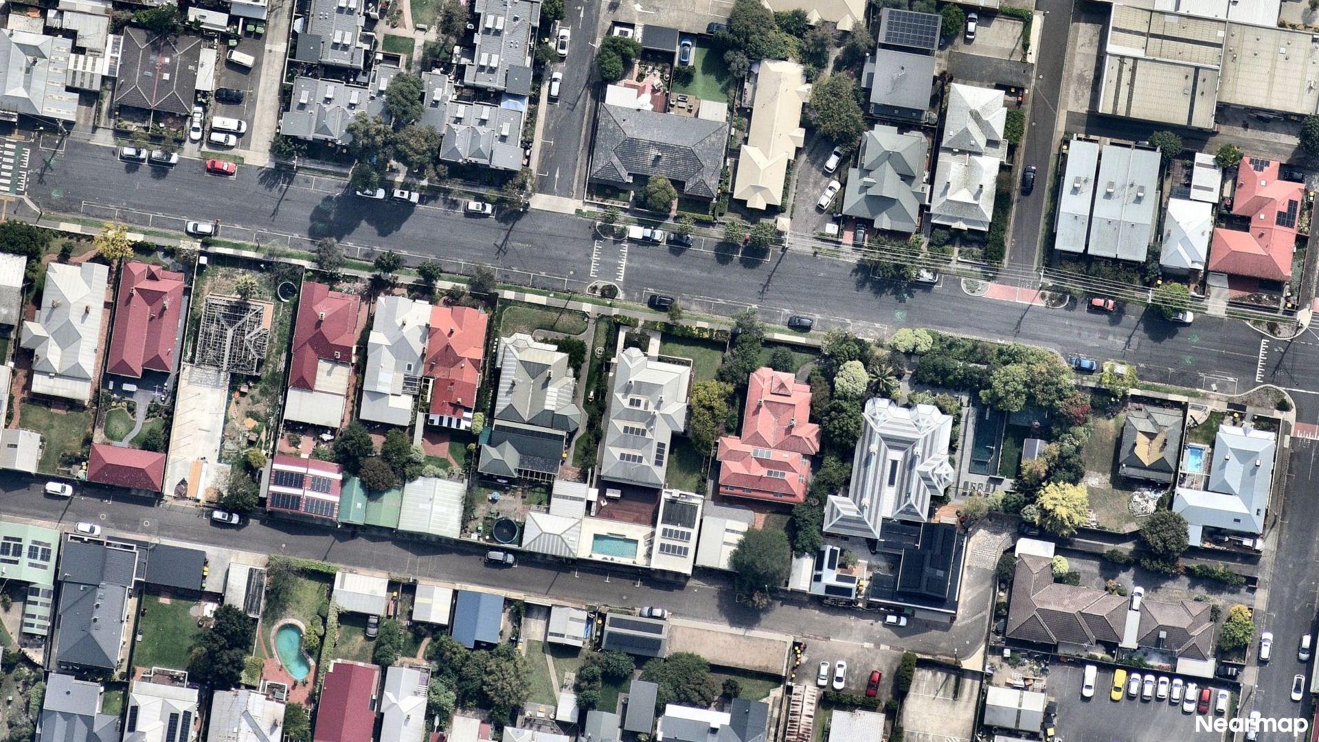 Vertical aerial view