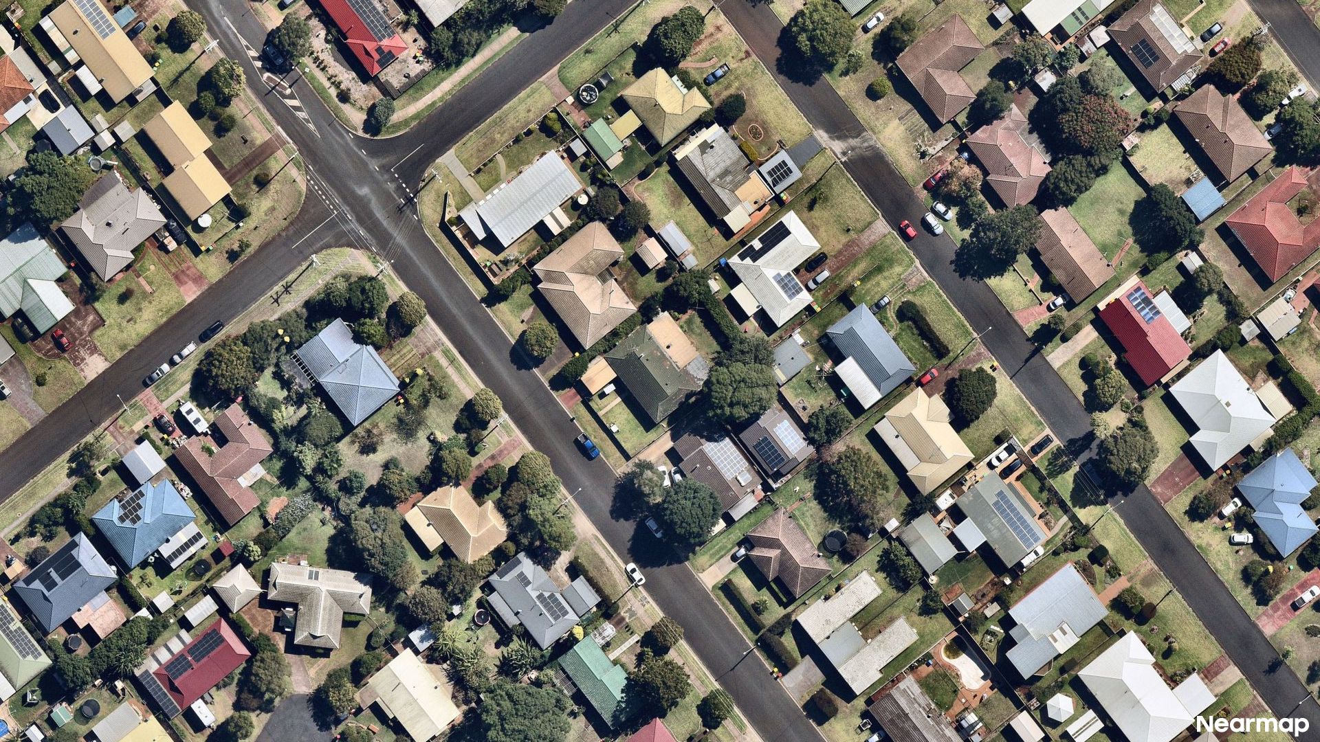 Vertical aerial view