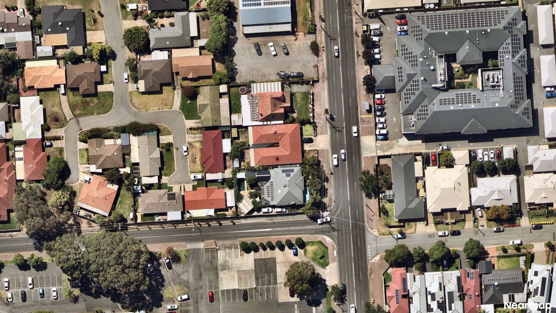 Vertical aerial view