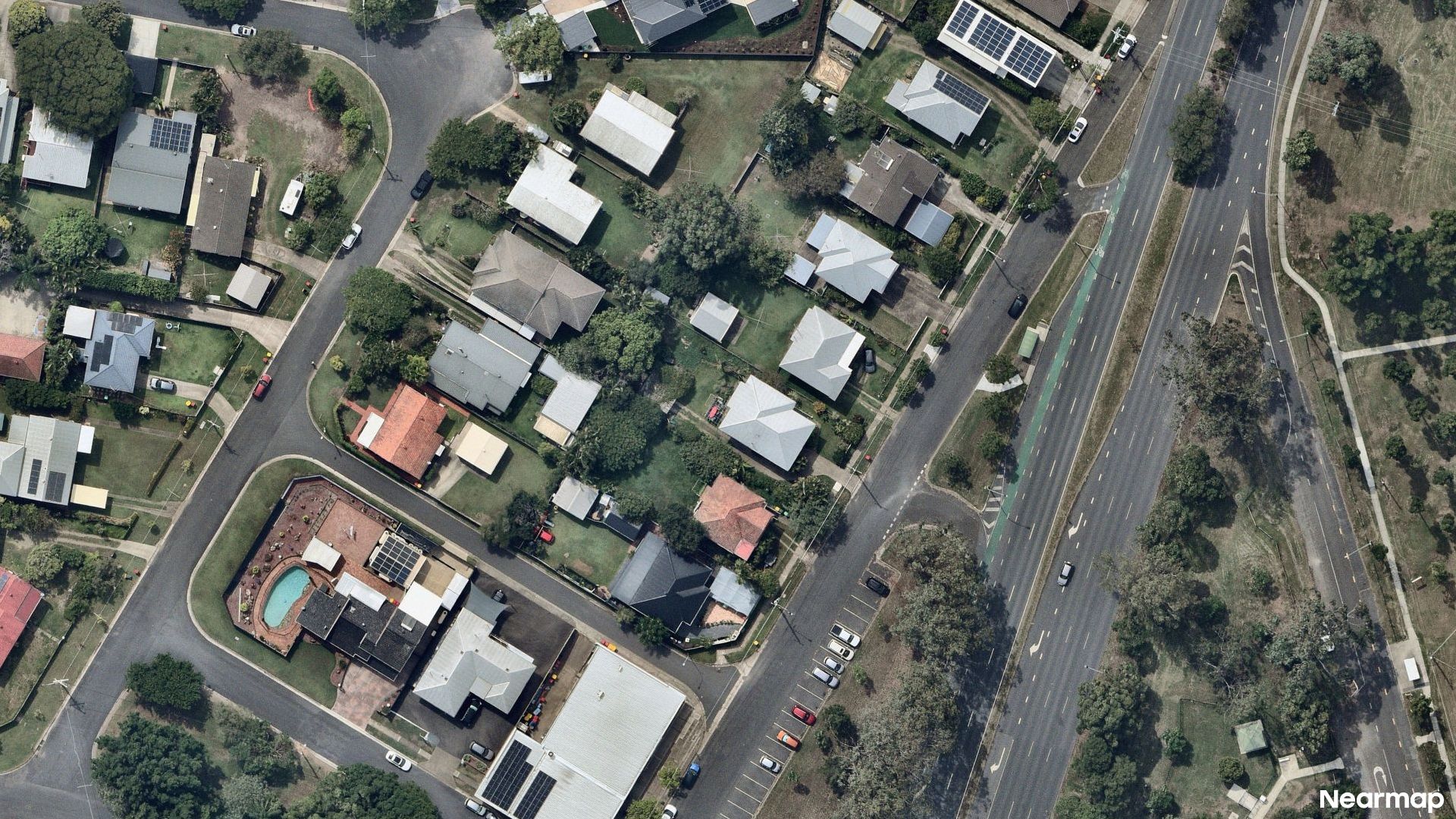 Vertical aerial view