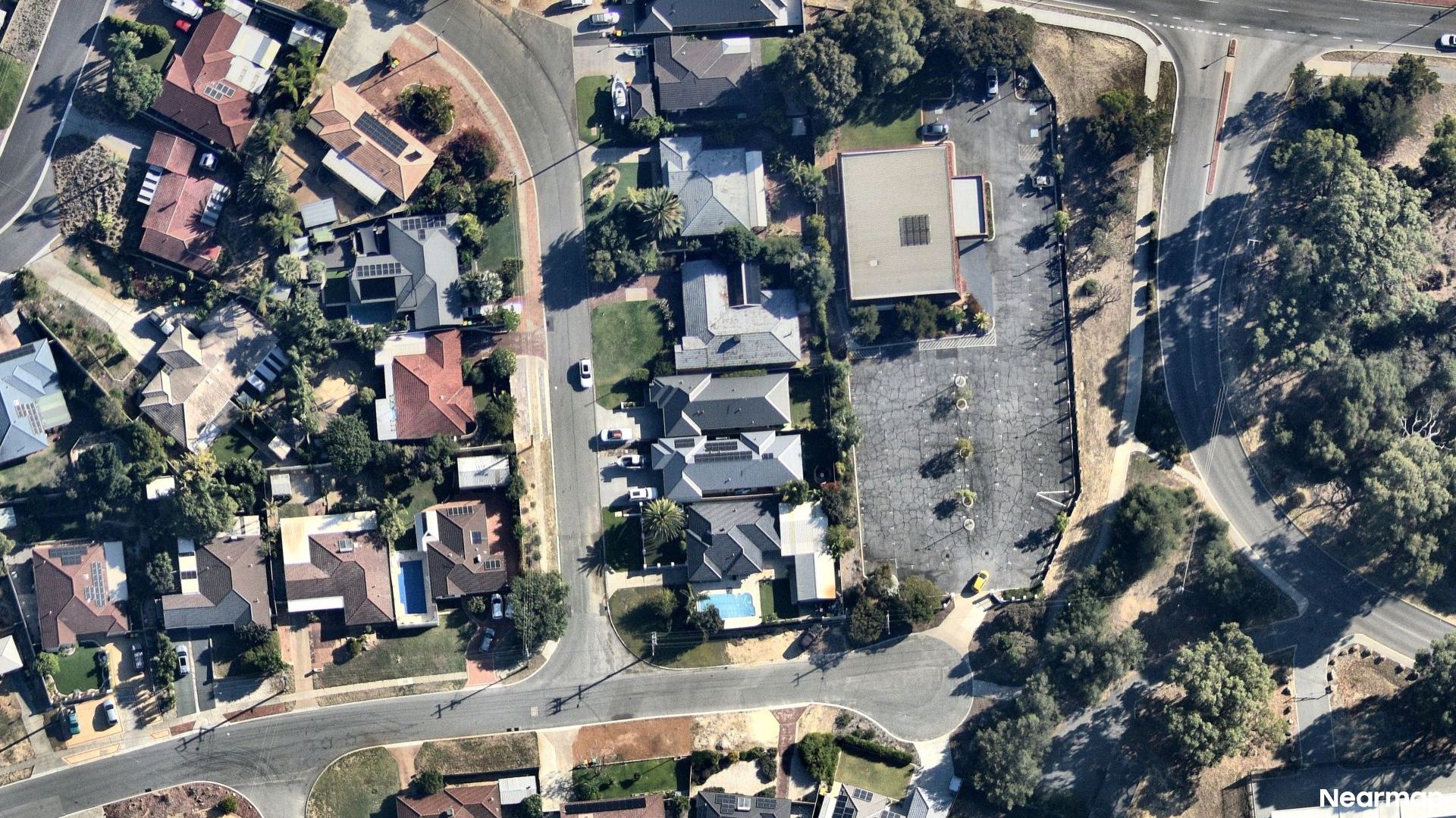 Vertical aerial view