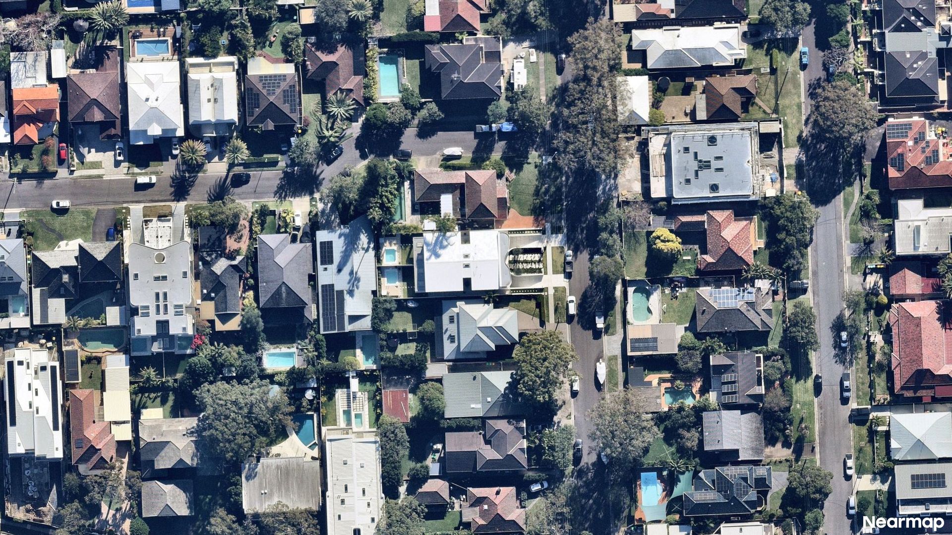 Vertical aerial view