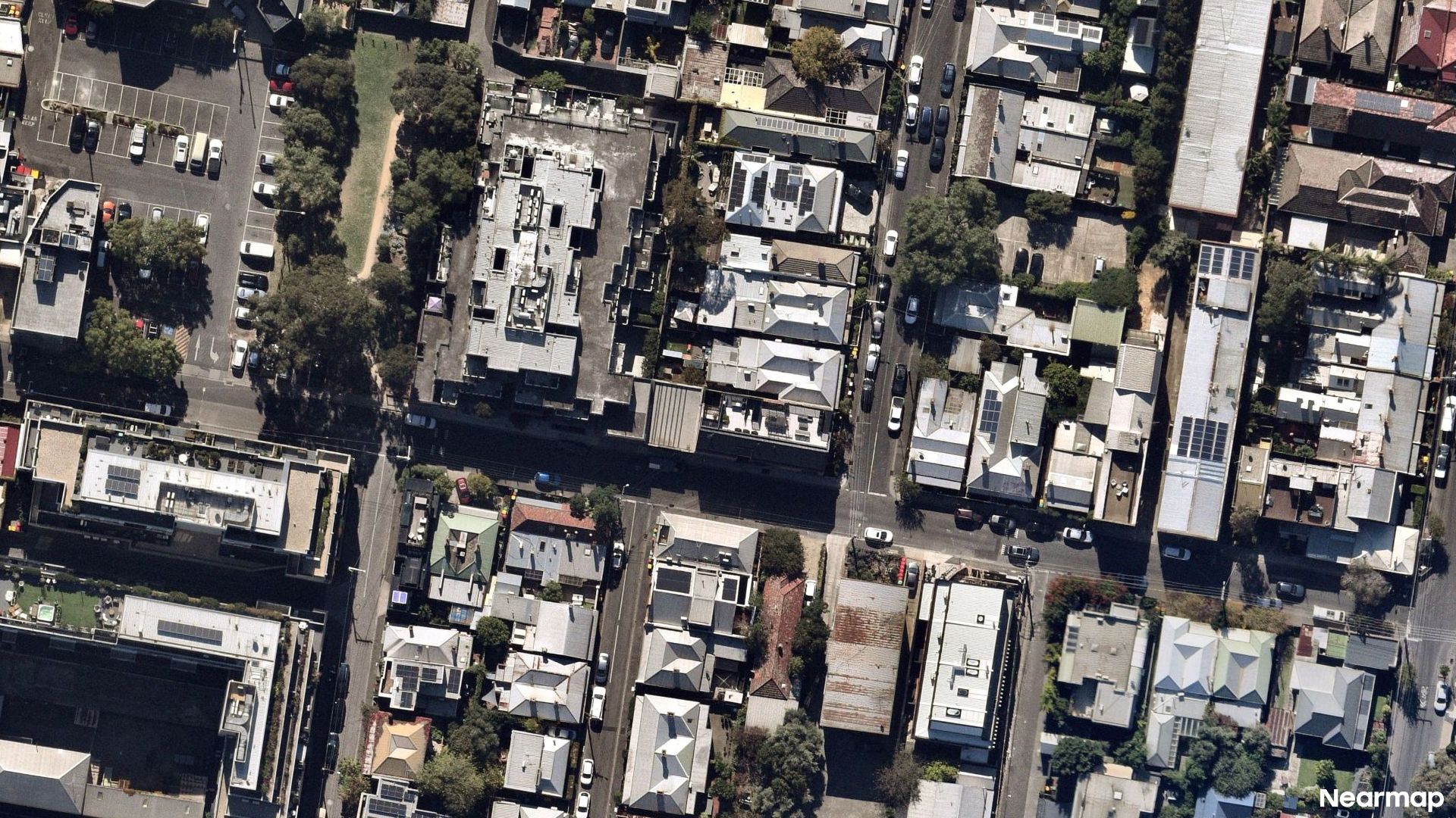 Vertical aerial view