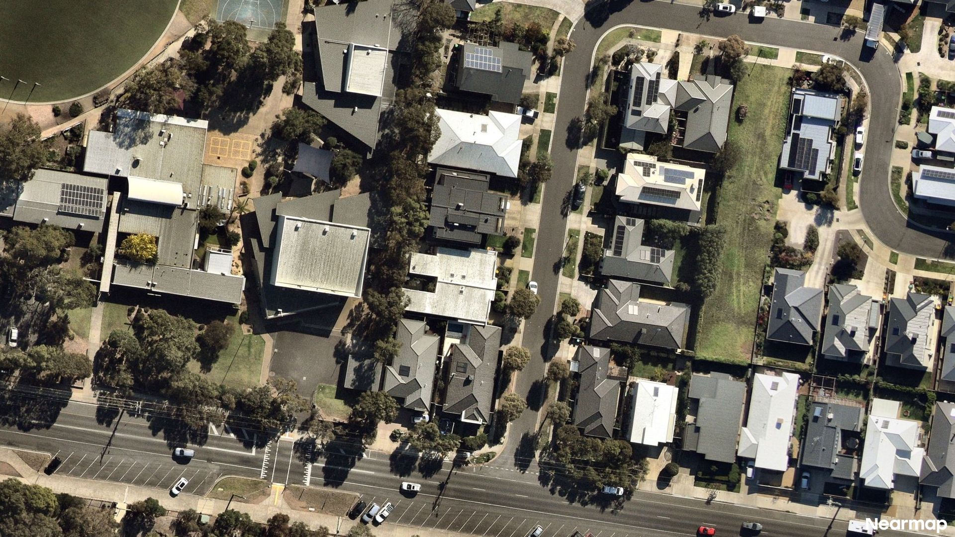 Vertical aerial view