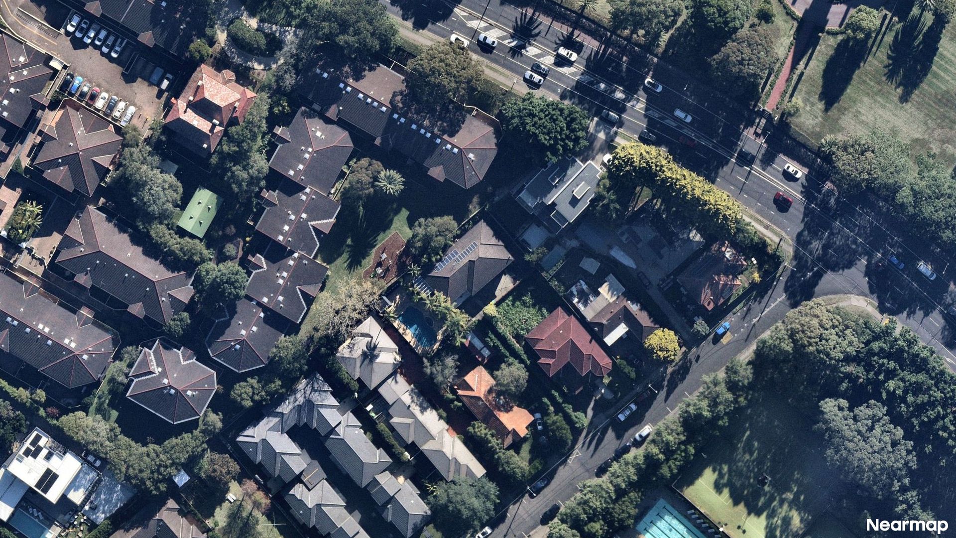 Vertical aerial view