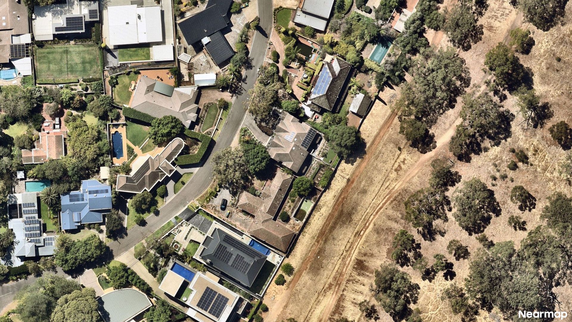 Vertical aerial view