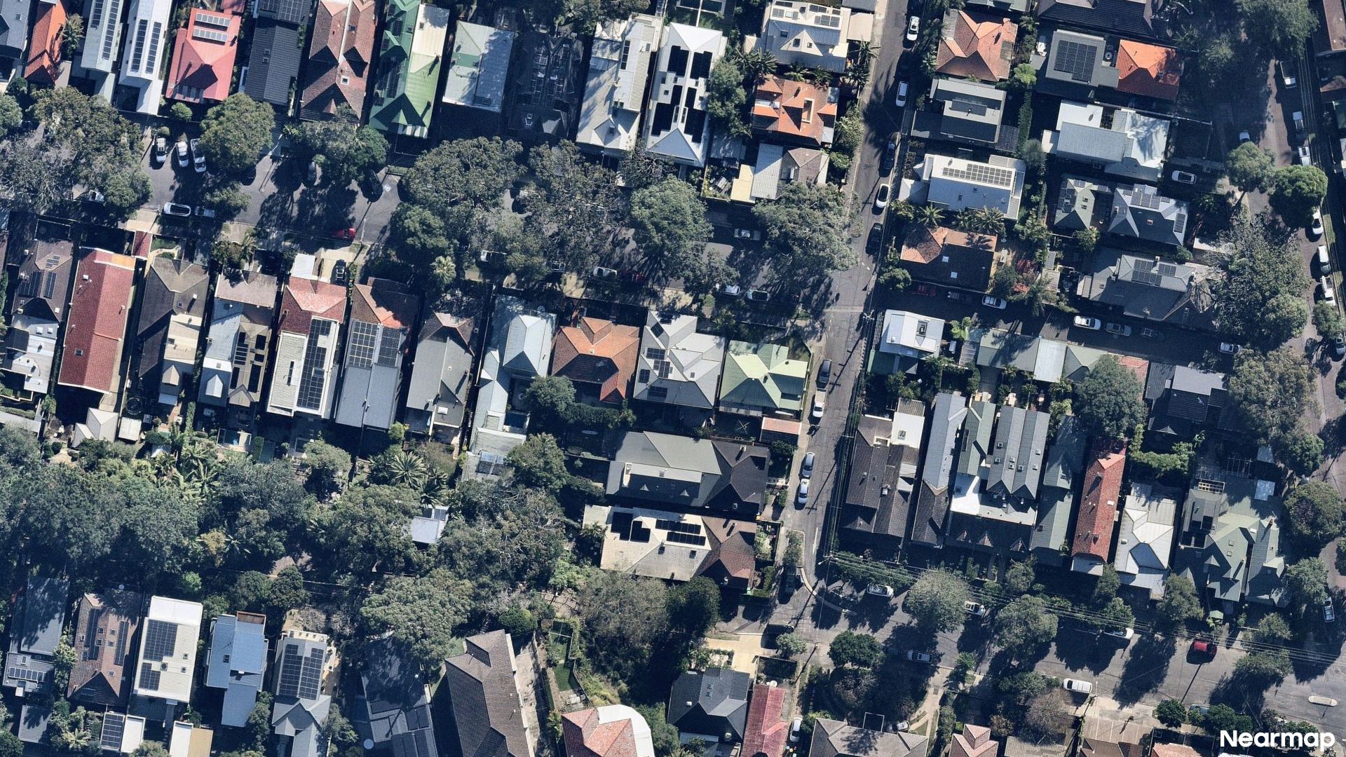 Vertical aerial view
