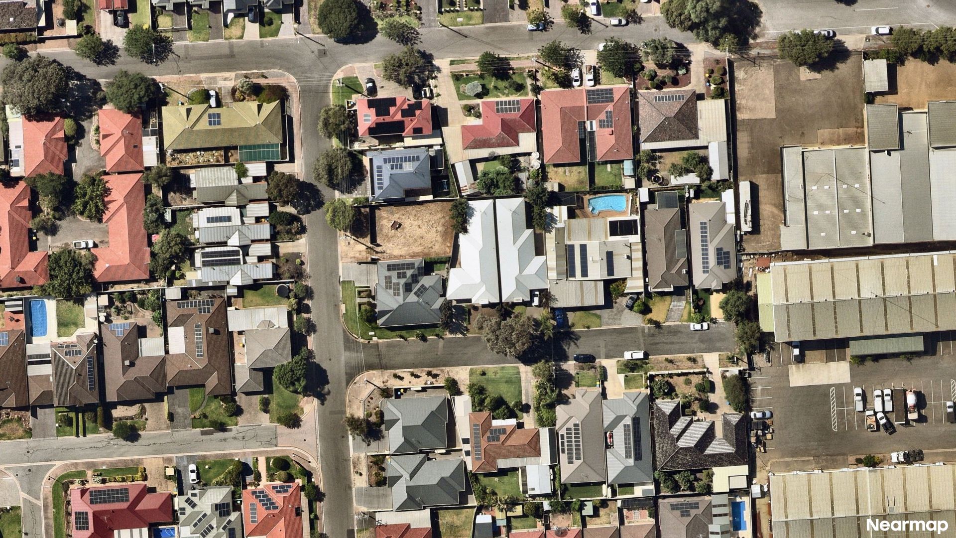 Vertical aerial view