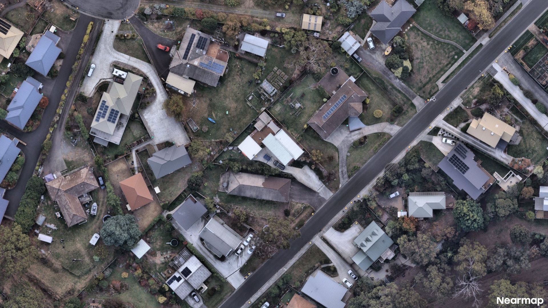 Vertical aerial view