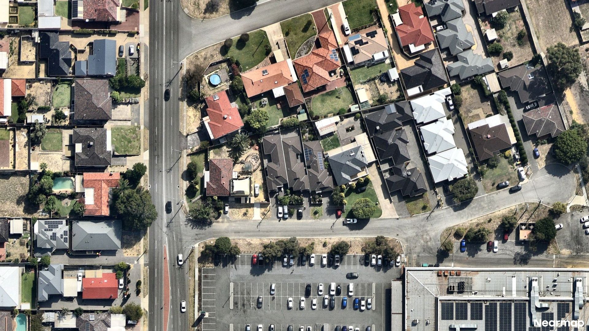 Vertical aerial view
