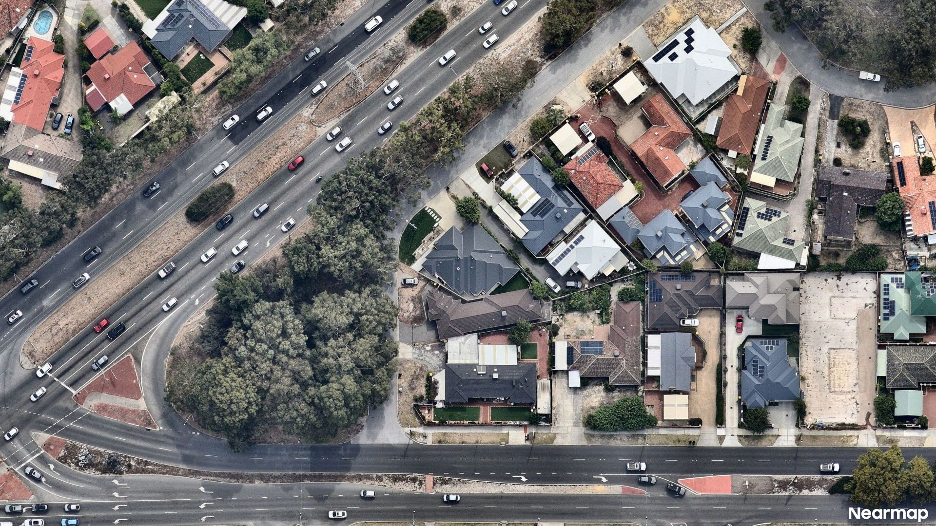Vertical aerial view