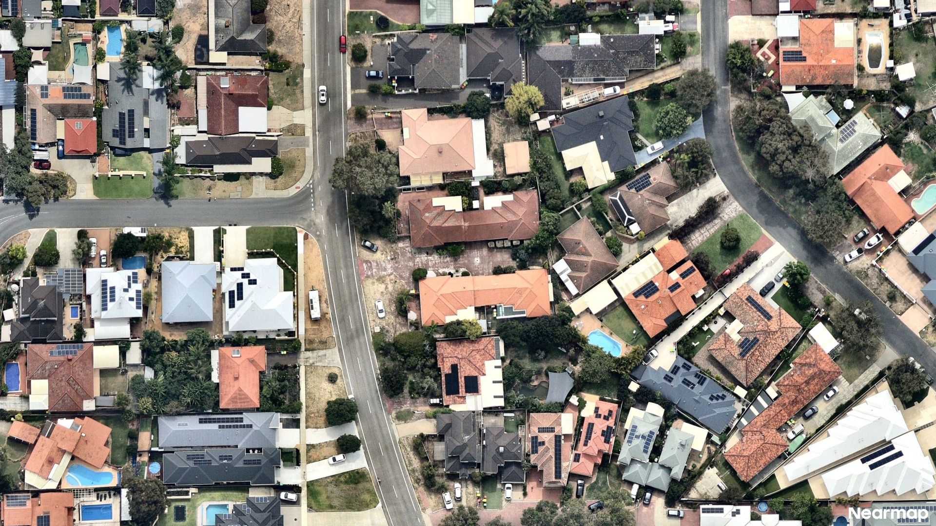 Vertical aerial view