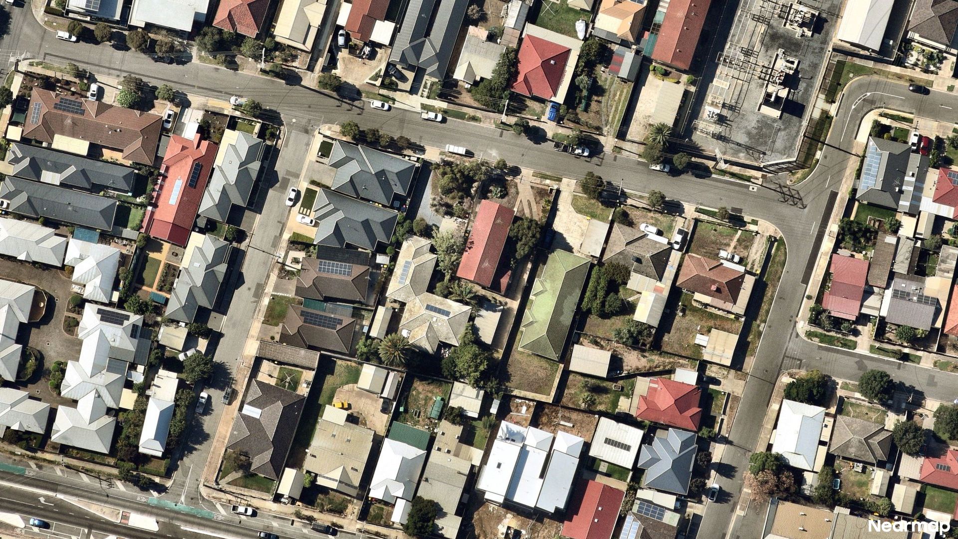 Vertical aerial view