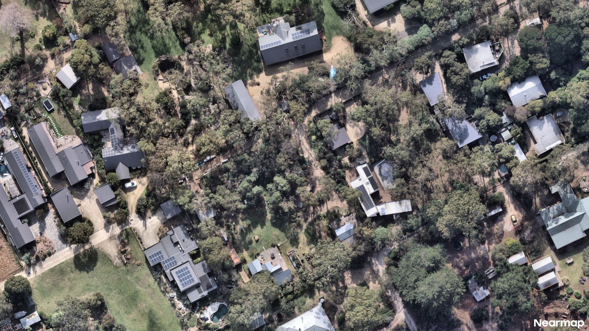 Vertical aerial view