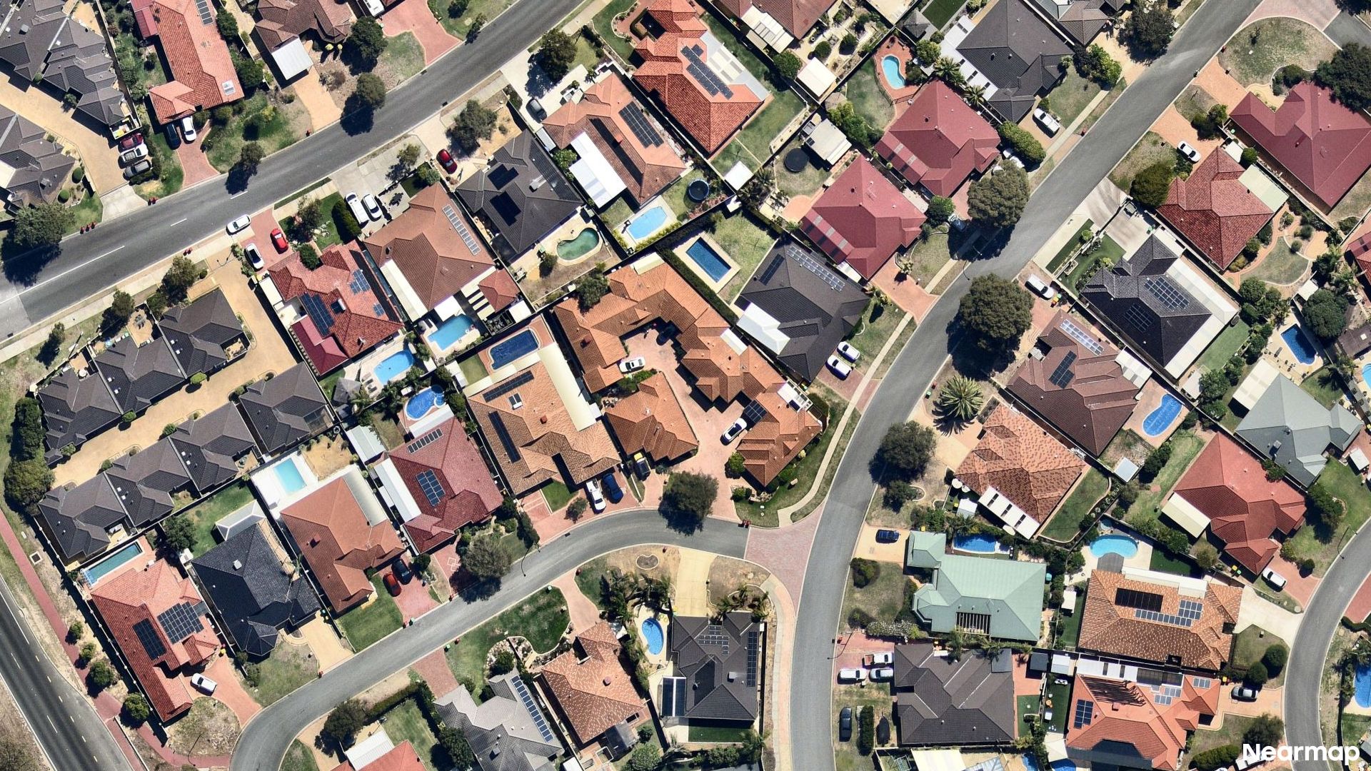 Vertical aerial view