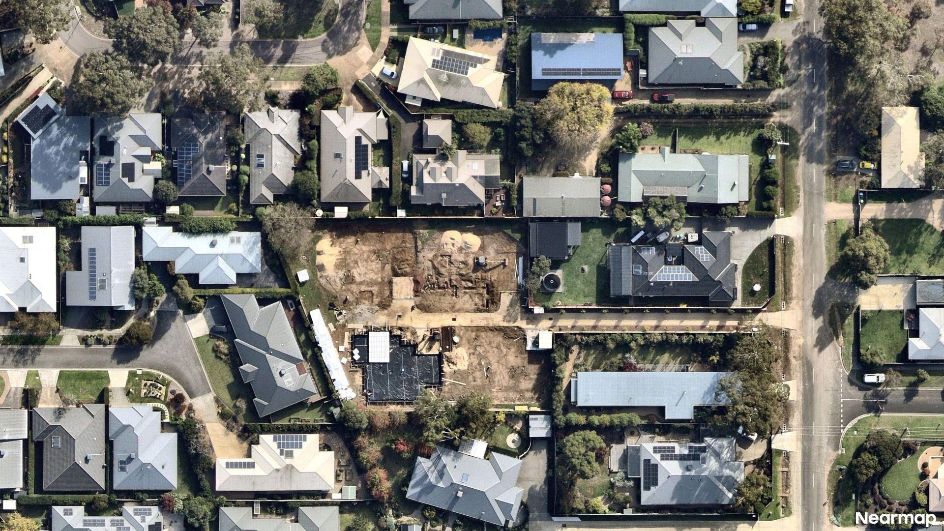 Vertical aerial view