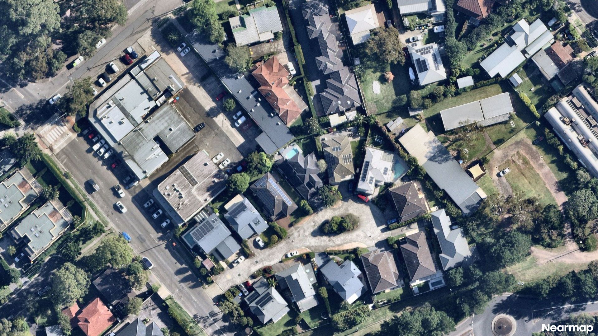 Vertical aerial view