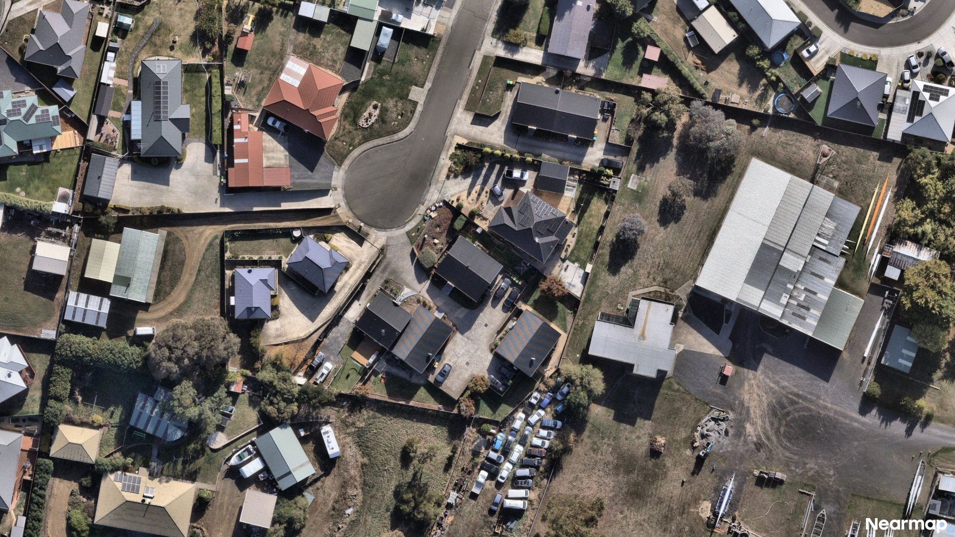 Vertical aerial view