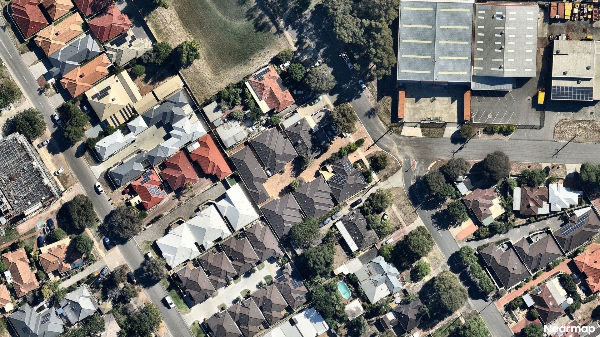 Vertical aerial view