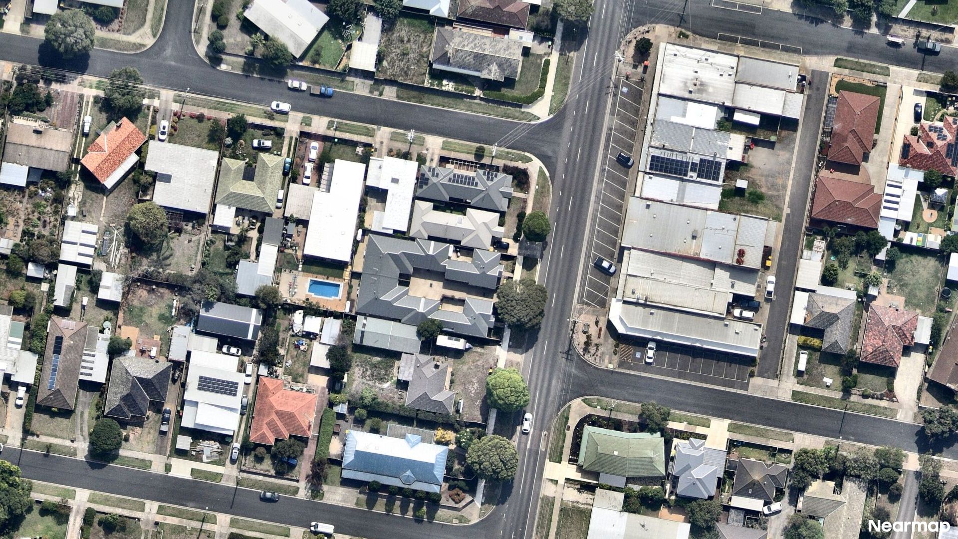 Vertical aerial view