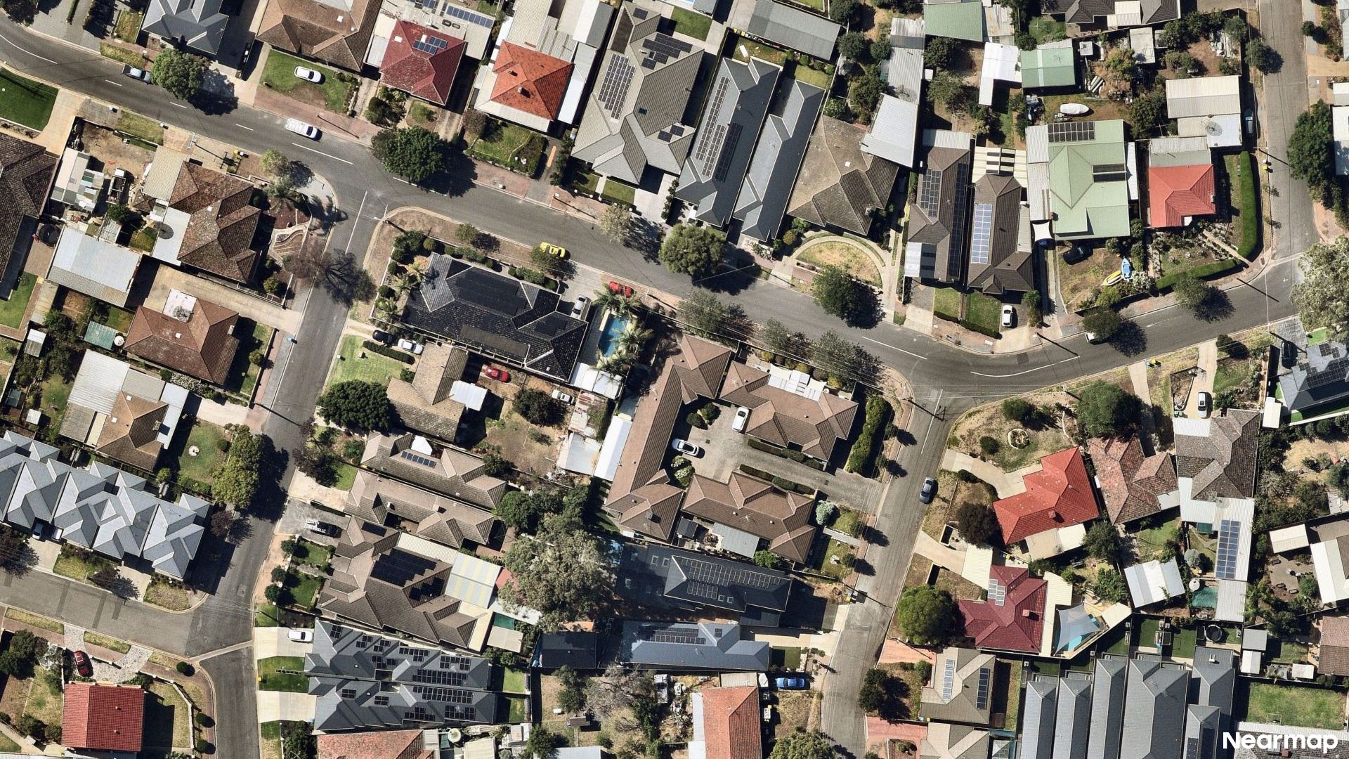 Vertical aerial view