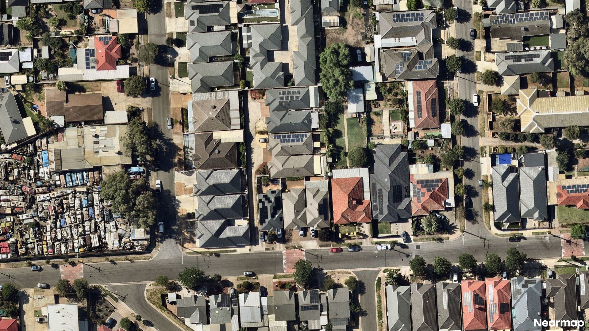 Vertical aerial view
