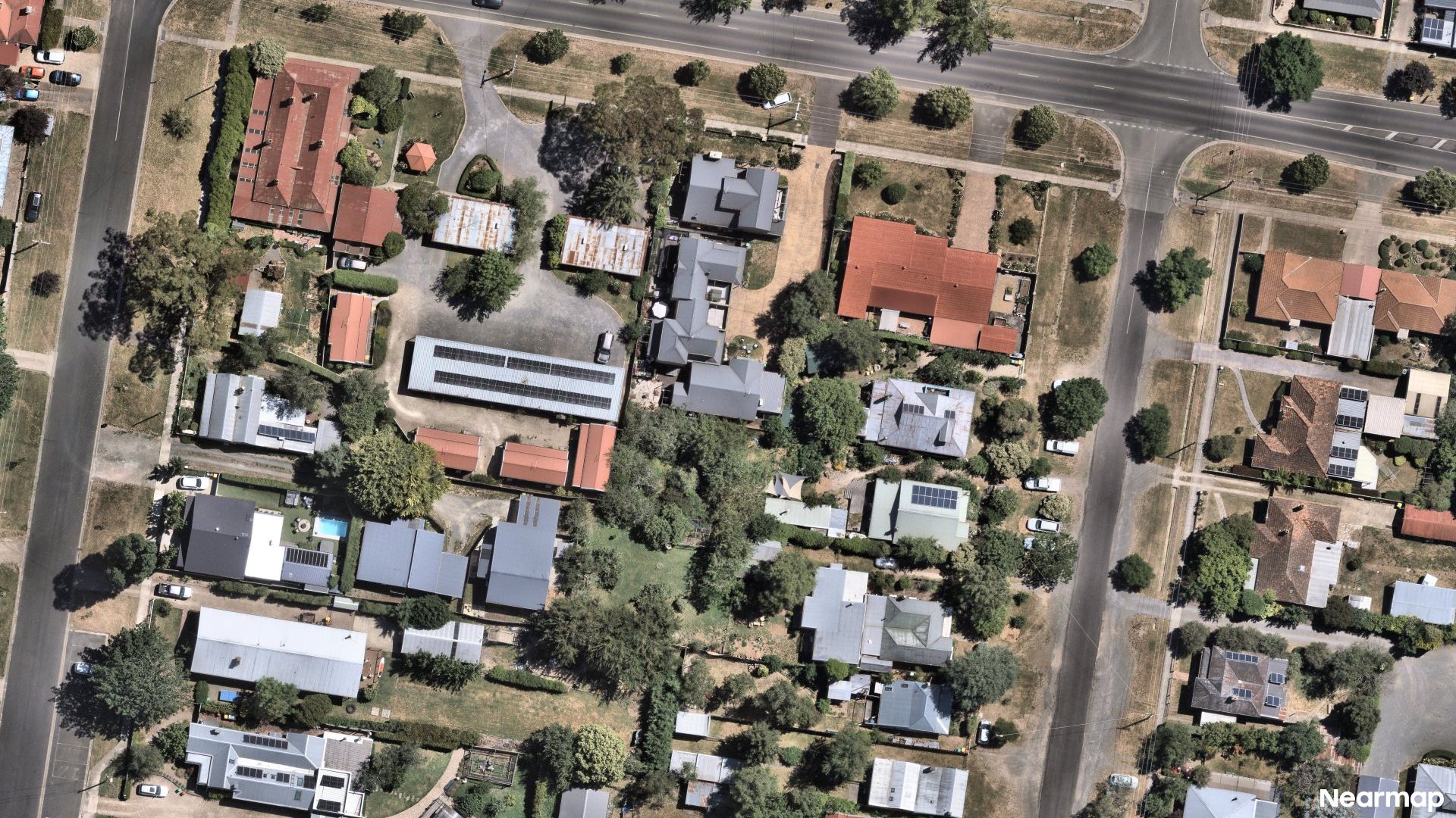 Vertical aerial view