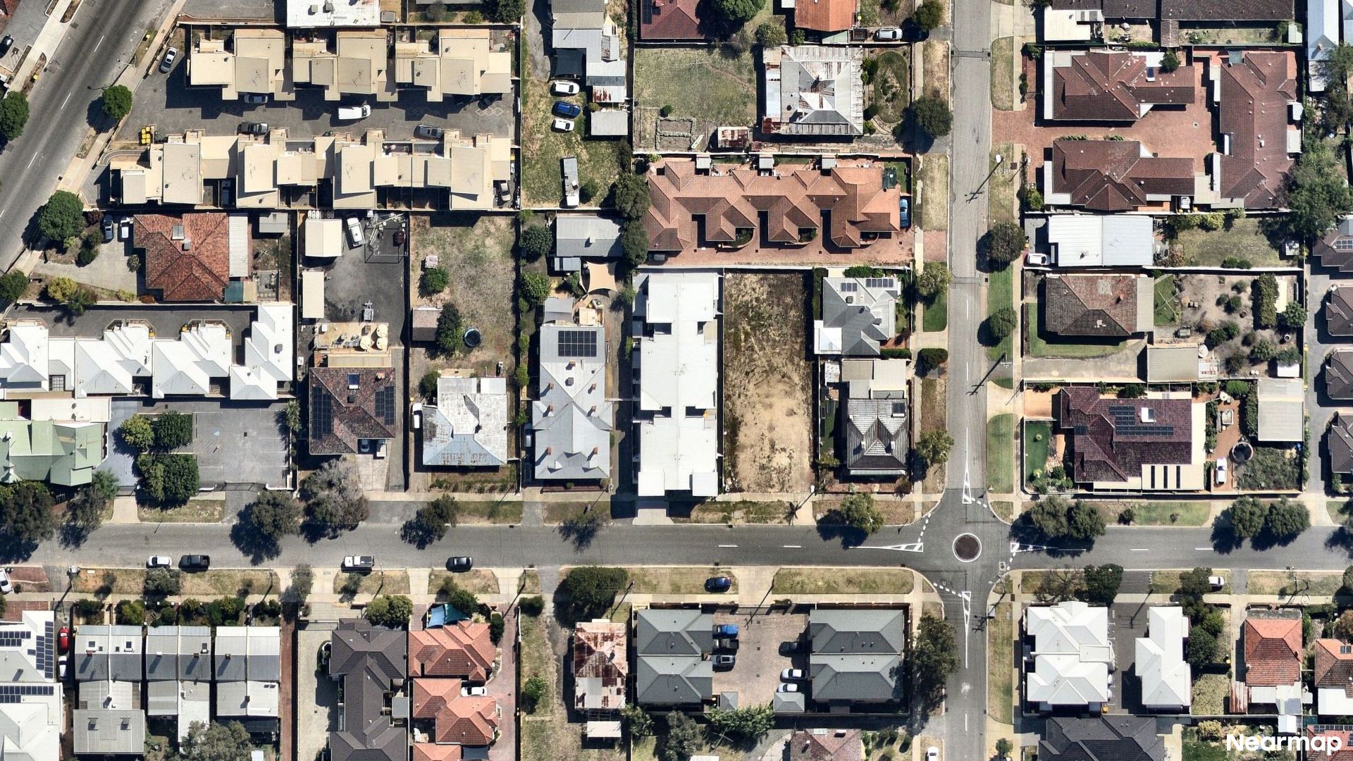 Vertical aerial view
