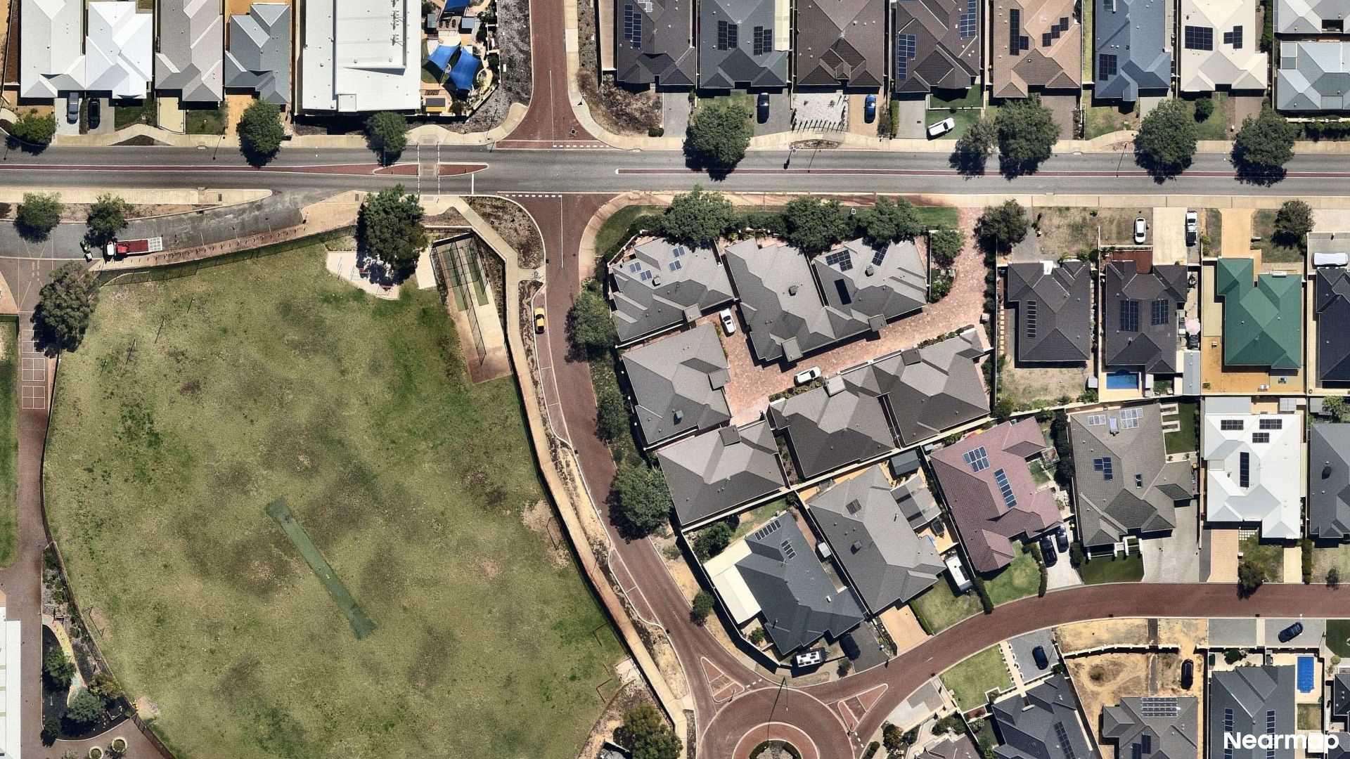 Vertical aerial view