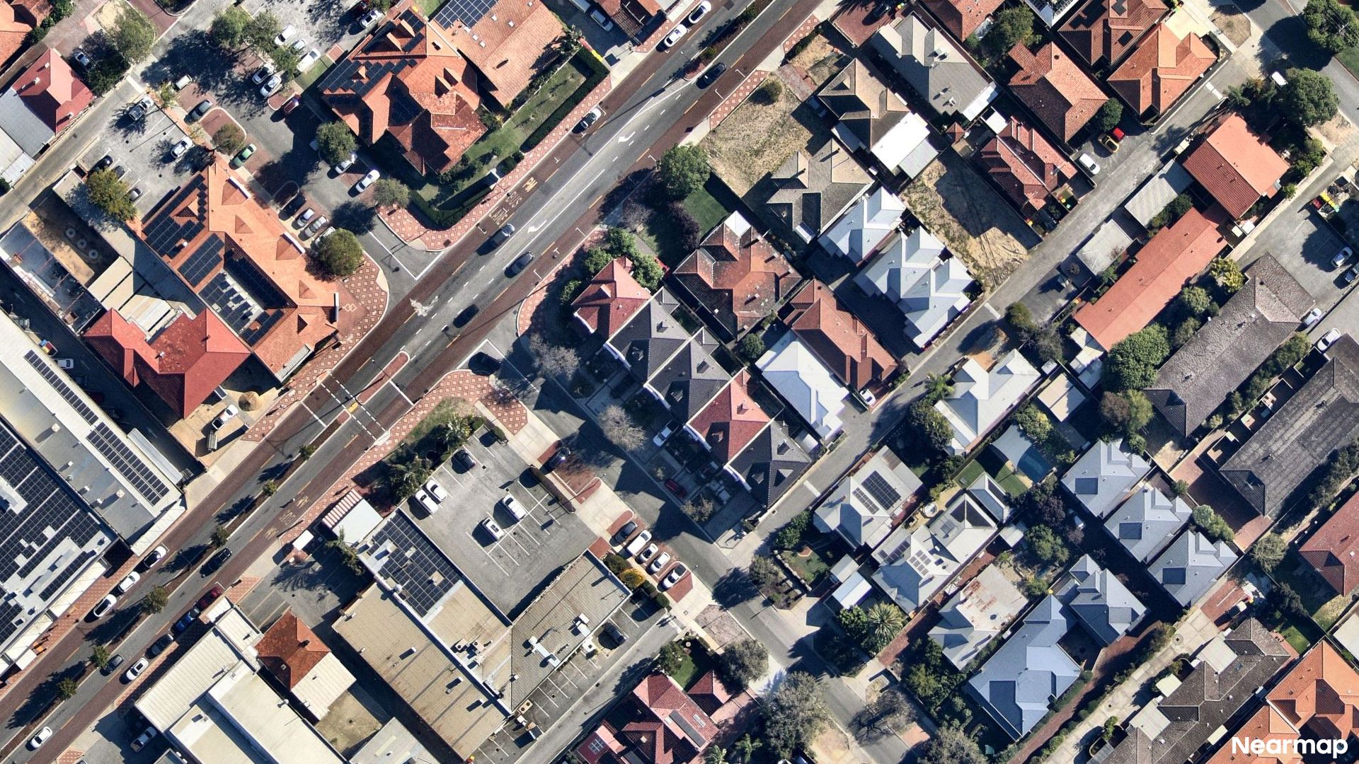 Vertical aerial view