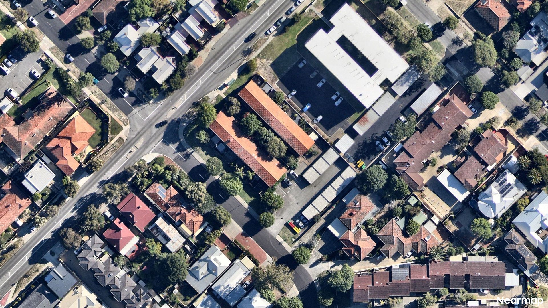 Vertical aerial view