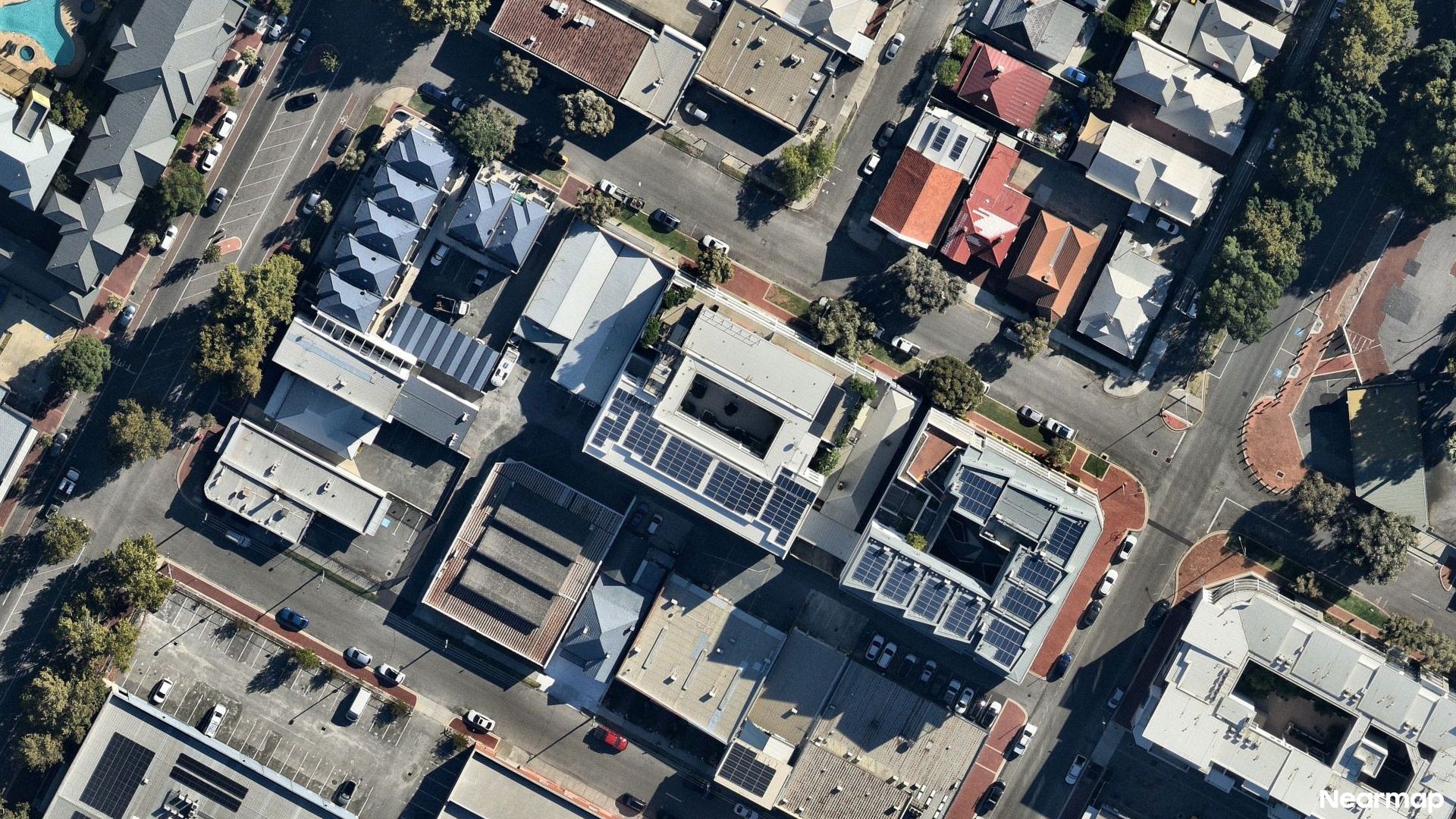 Vertical aerial view
