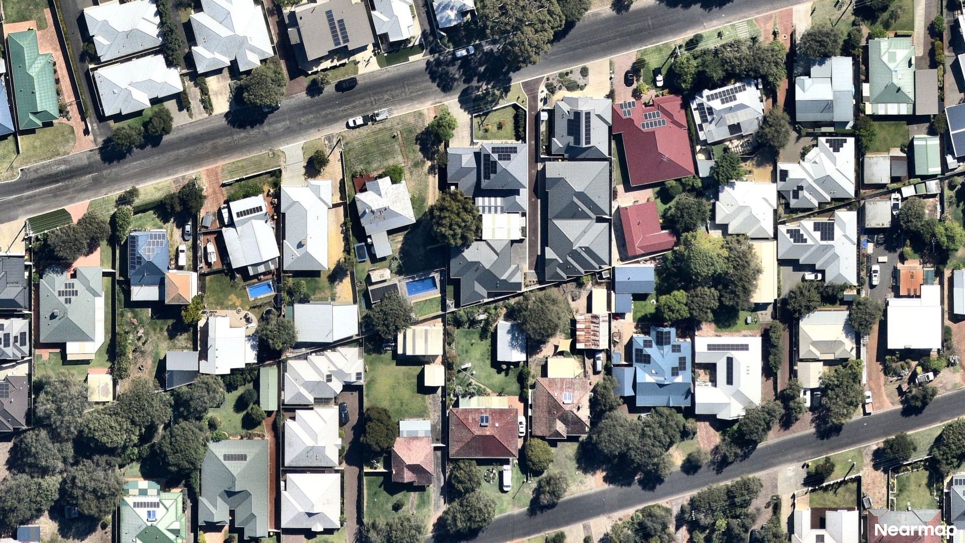 Vertical aerial view