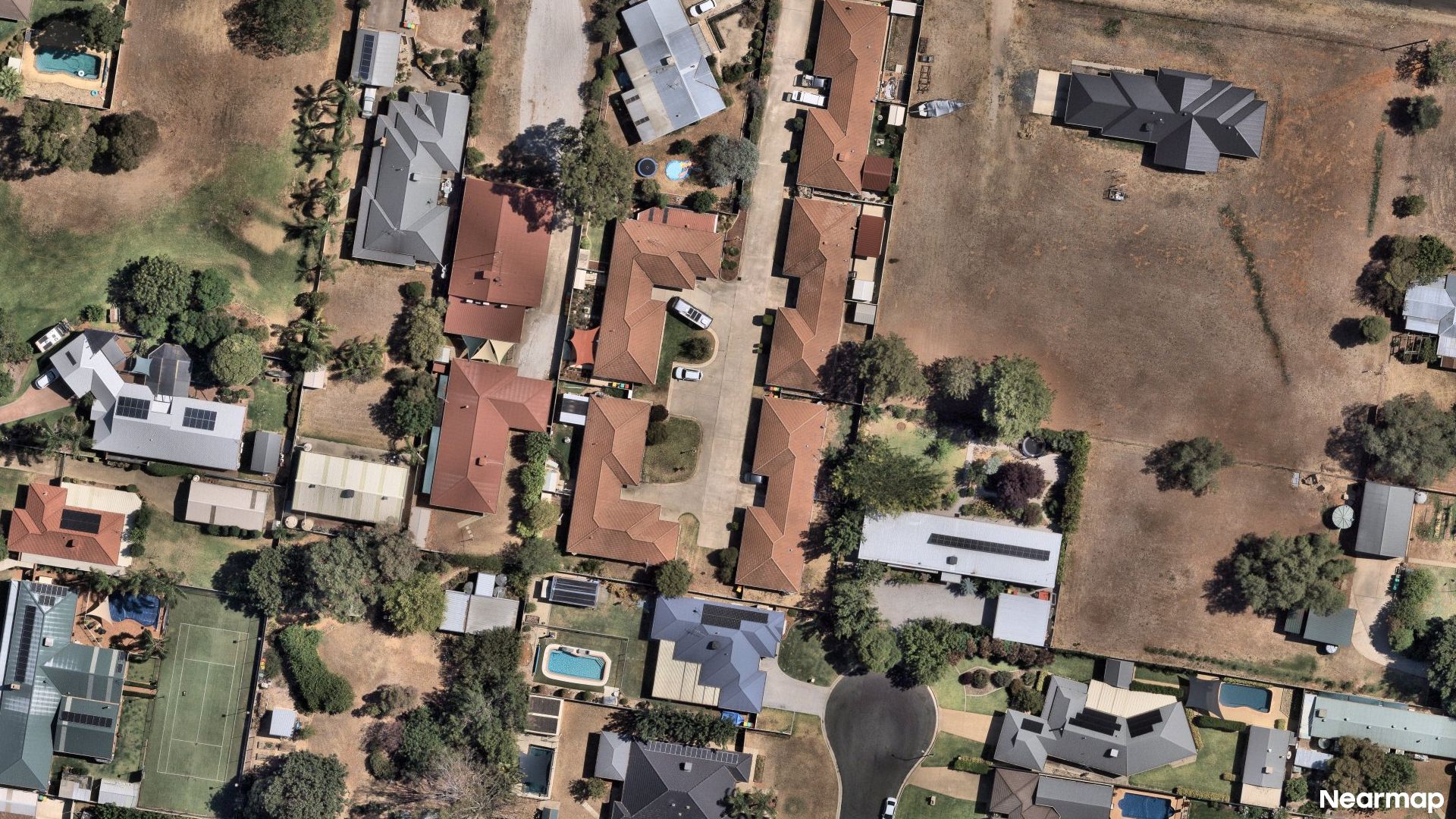 Vertical aerial view