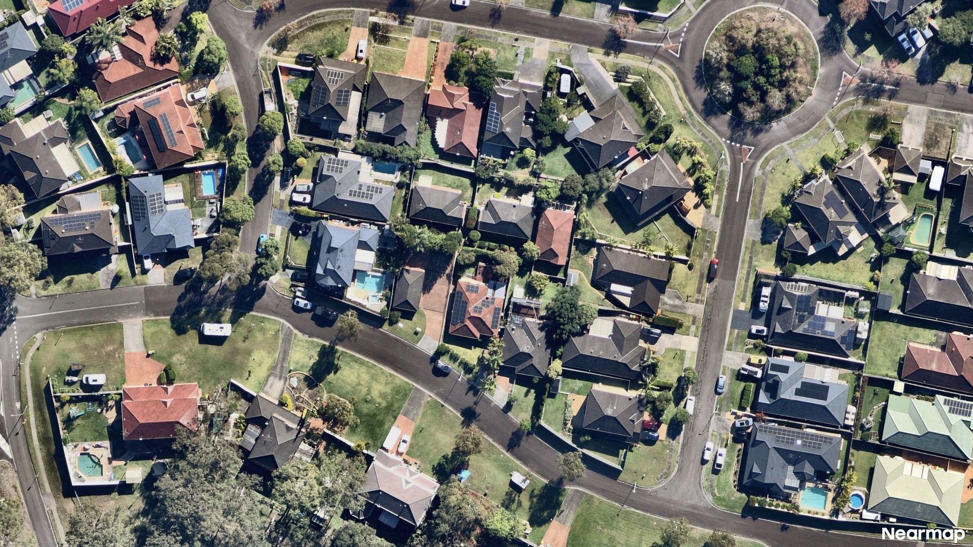 Vertical aerial view