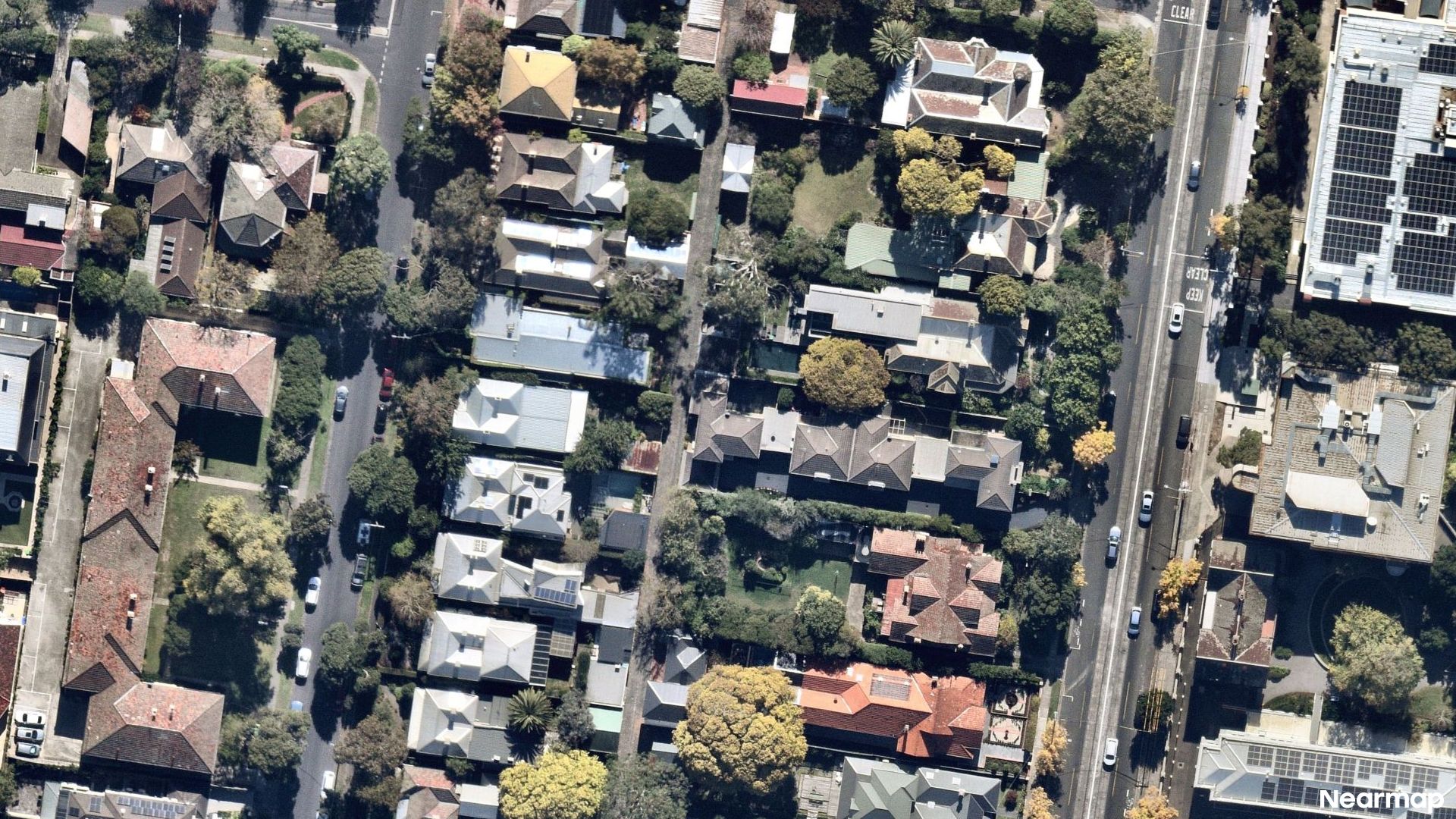 Vertical aerial view