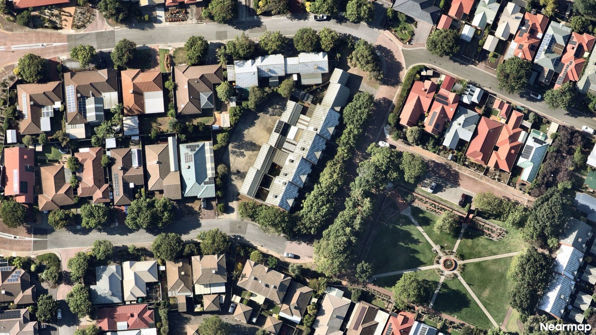 Vertical aerial view