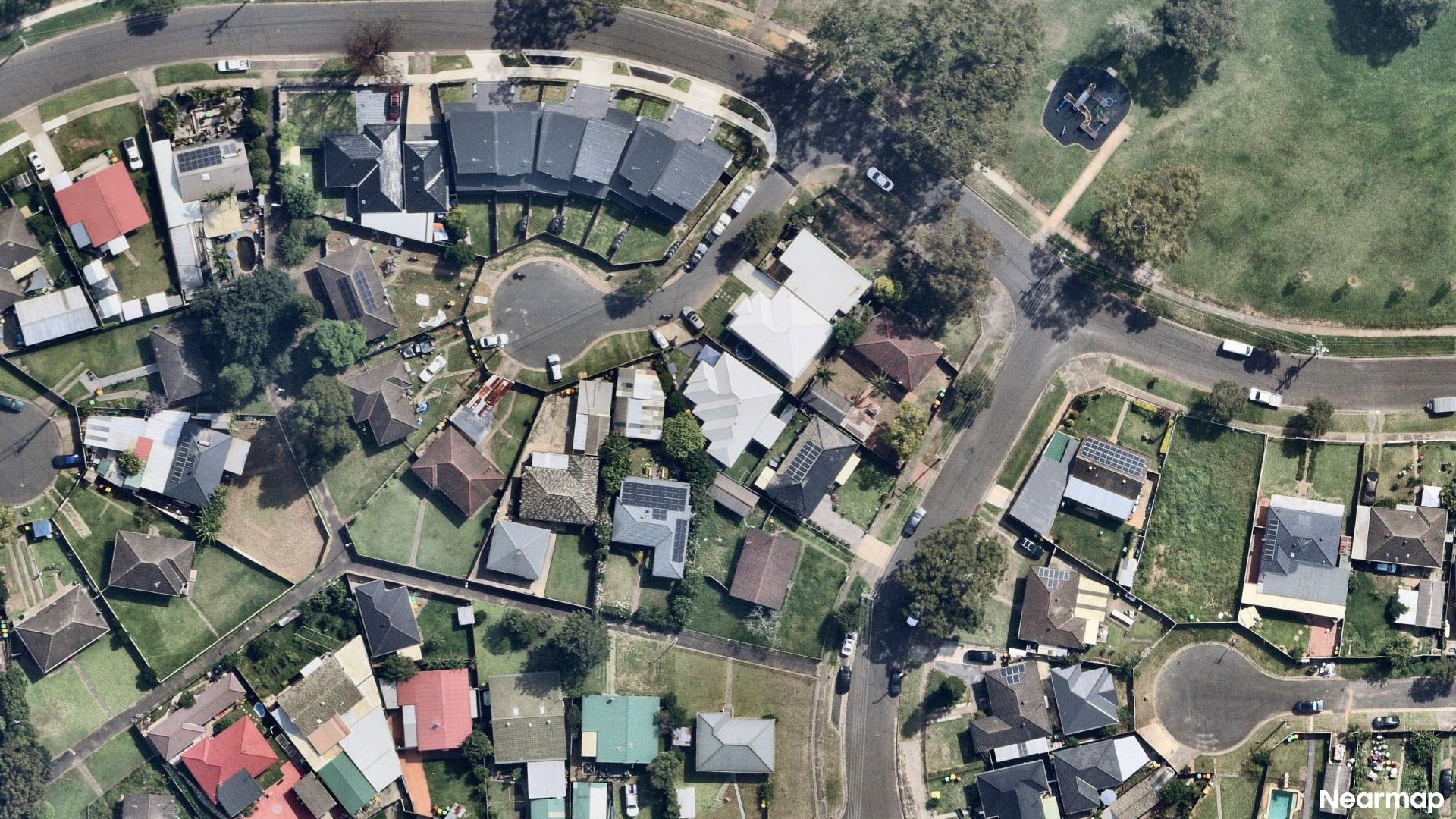 Vertical aerial view