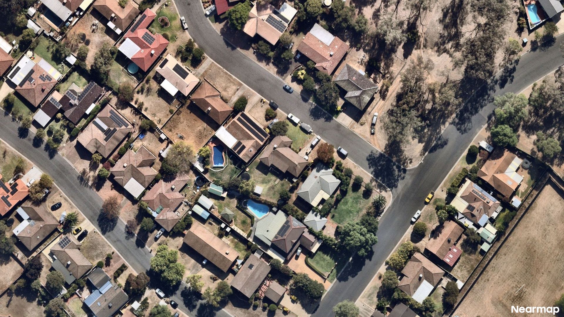 Vertical aerial view