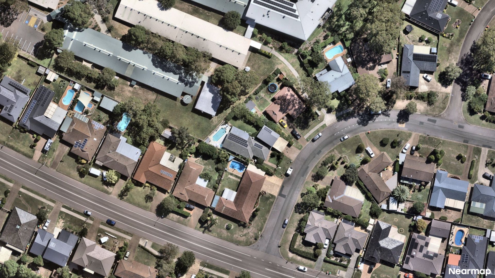 Vertical aerial view