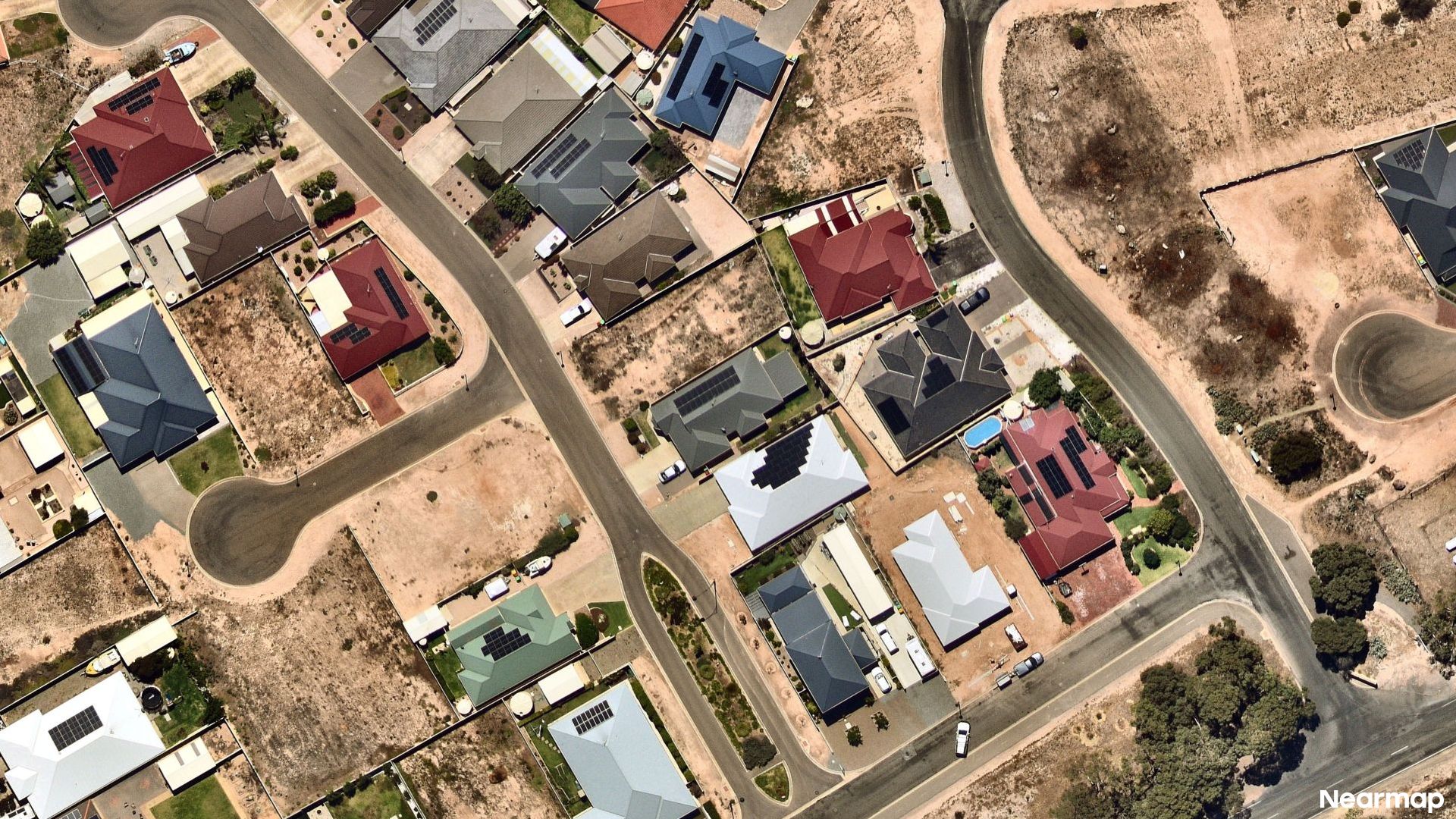 Vertical aerial view