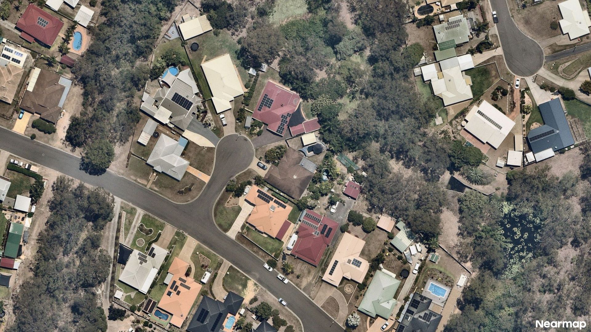 Vertical aerial view