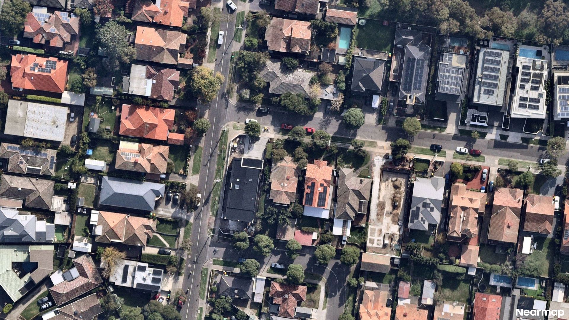 Vertical aerial view